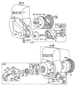 Blower Hsgs,rewind Starters Diagram and Parts List for 60202-0186-XX  Briggs and Stratton Engine
